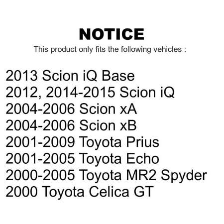 Front Semi-Metallic Brake Pad Toyota Prius Scion xB xA Echo Celica MR2 Spyder iQ